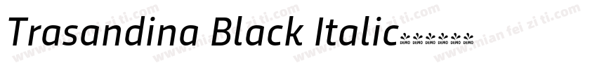Trasandina Black Italic字体转换